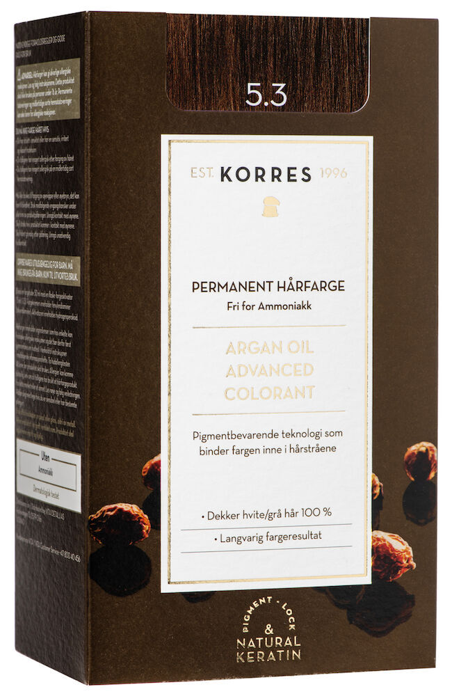 Korres Argan Oil Advanced Colorant Golden/honey Light Brown 5.3