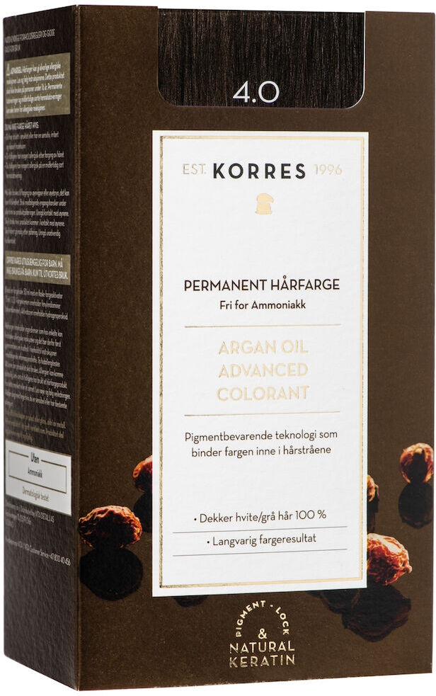 Korres Argan Oil Advanced Colorant Brown 4.0