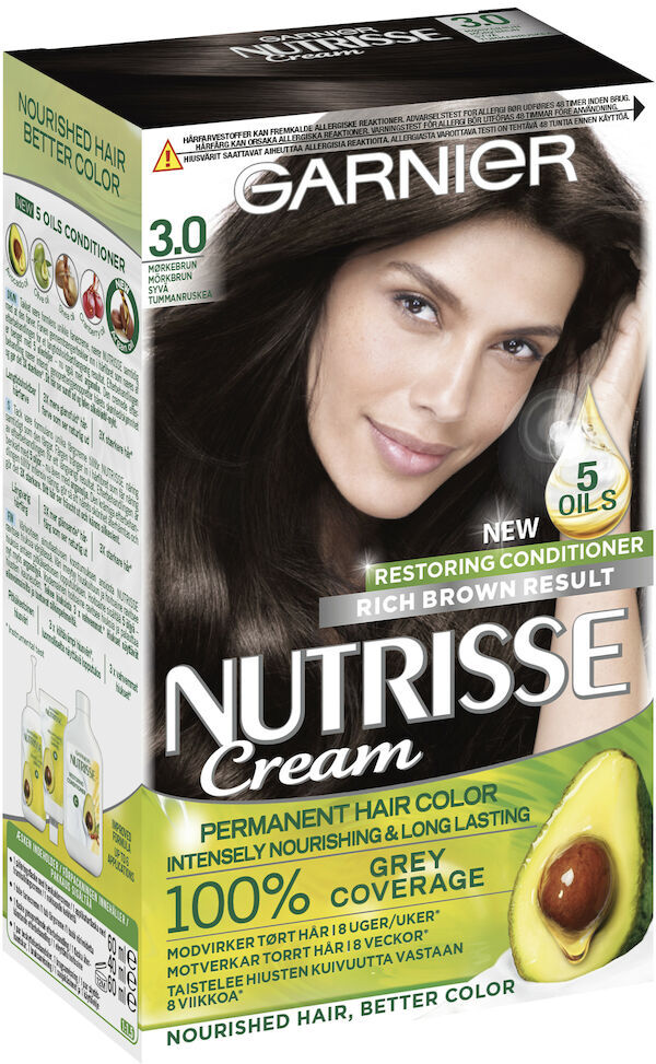 Garnier Nutrisse Cream 3 Mørkbrun