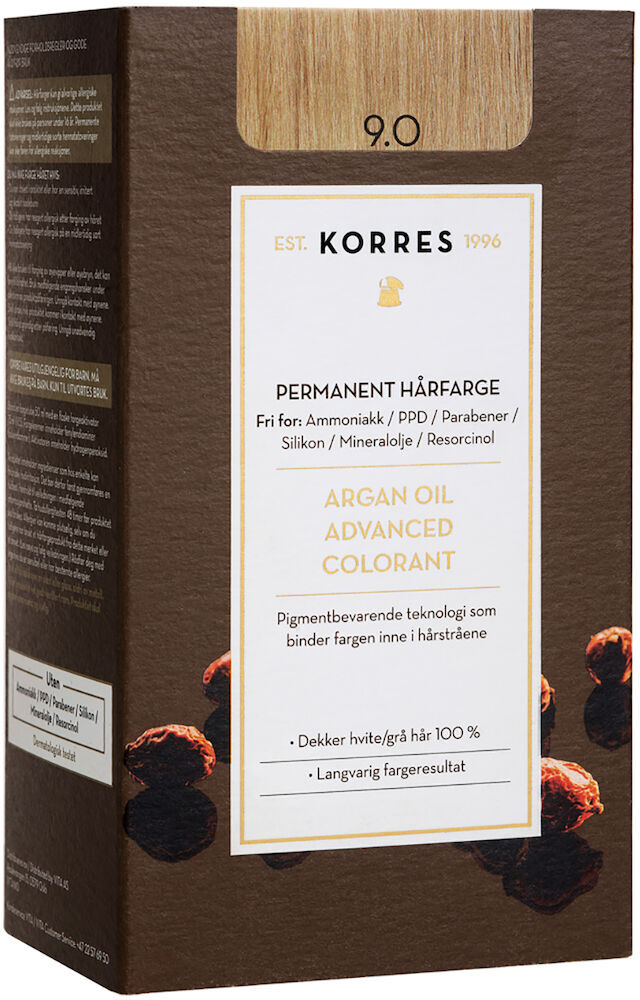 Korres Argan Oil Advanced Colorant Very Light Blonde 9.0