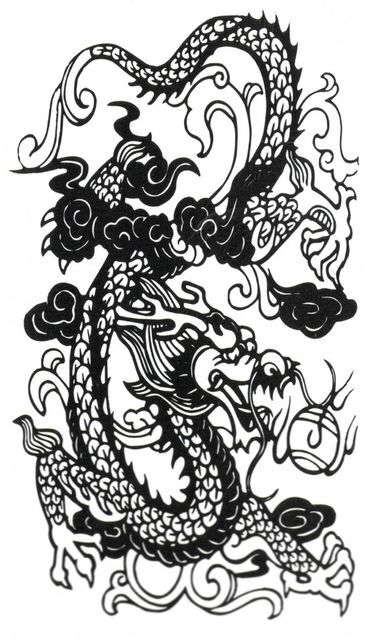 Dragon Tatuaj Temporar Dragon Arts 17x10cm