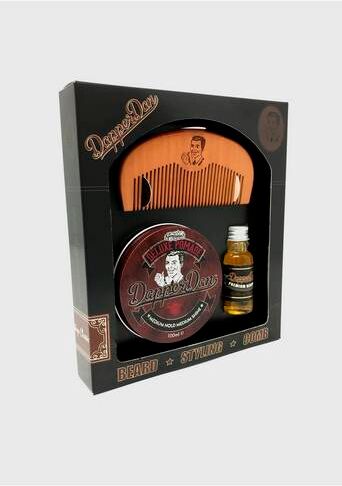 Dapper Dan Hairy Man Combo-Deluxe Pomade Brun  Male Brun