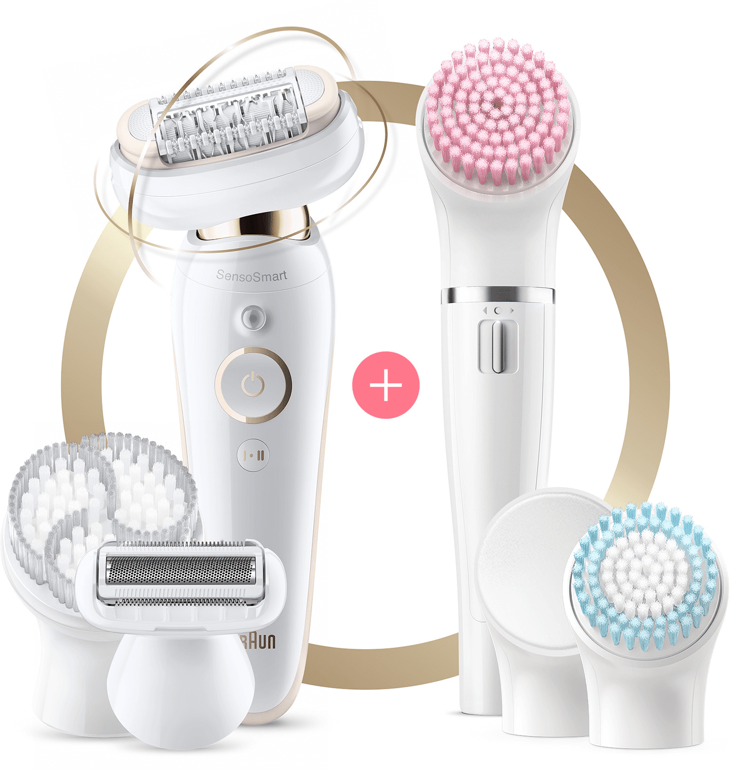 Braun Silk-épil 9 Flex - Epilator with Flexible Head - FaceSpa + Shaver Head + Exfoliator