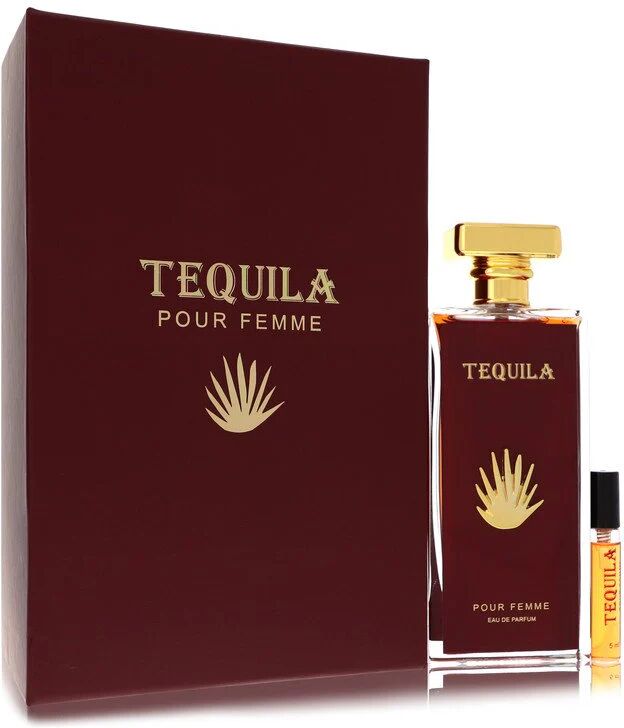 Tequila Perfumes Tequila Pour Femme Red Eau De Parfum Spray + Free .17 oz Mini EDP Spray By Tequila Perfumes