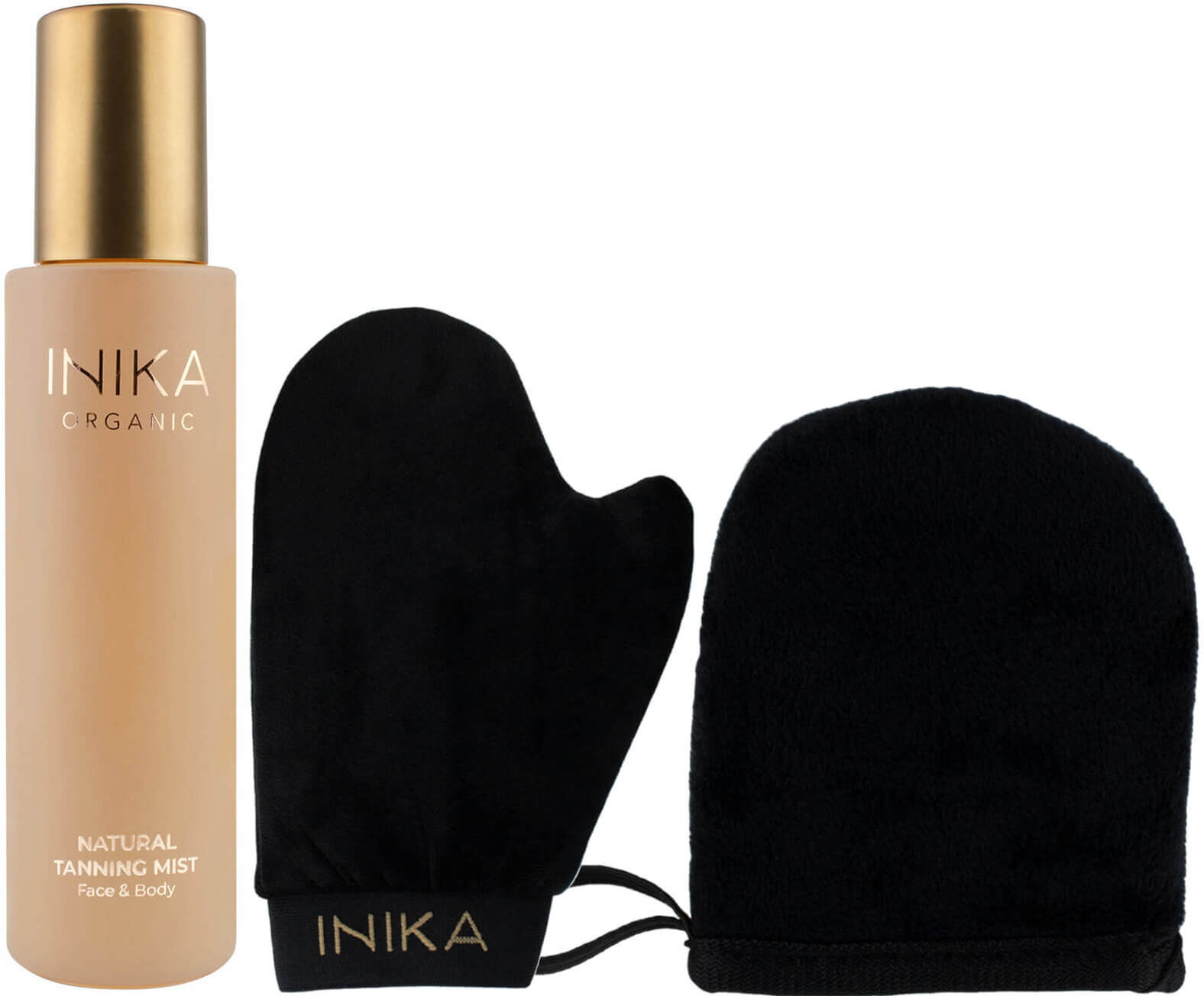 INIKA Certified Organic Tanning Mist and Applicator Trio