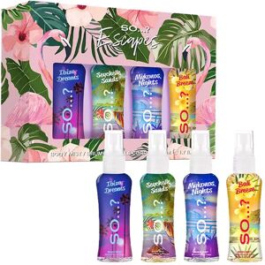 So...? - Summer Escapes Mini Body Mist Set, 4 X 50 Ml