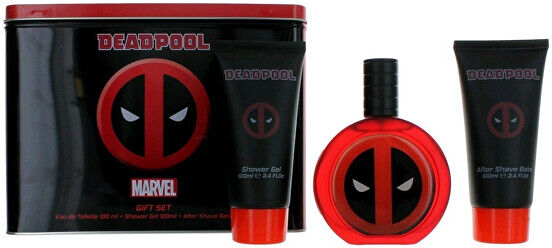 EP Line Deadpool - EDT 100 ml + balzám po holení 100 ml + sprchový gel 100 ml