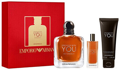 Armani Emporio Armani Stronger With You Intensely - EDP 100 ml + tělové mléko 75 ml + EDP 15 ml