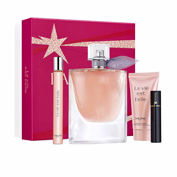 Lancome La Vie Est Belle - EDP 100 ml + EDP 10 ml + tělové mléko 50 ml + řasenka černá 2 ml