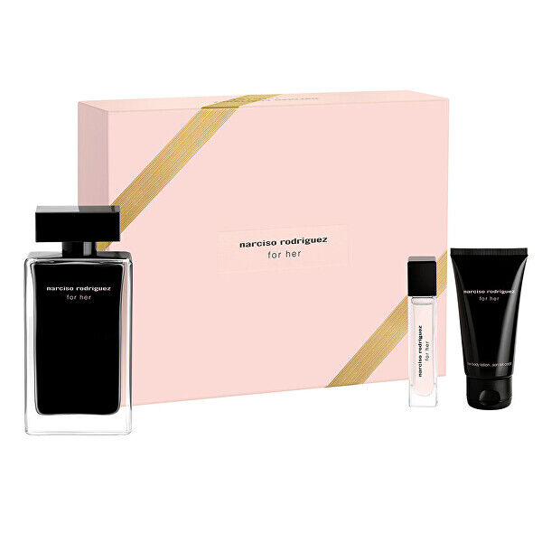 Narciso Rodriguez For Her - EDT 100 ml + tělové mléko 50 ml + EDT 10 ml