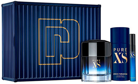 Paco Rabanne Pure XS - EDT 100 ml + deodorant ve spreji 150 ml + EDT 10 ml