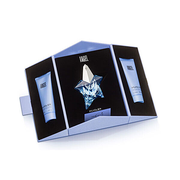 Thierry Mugler Angel - EDP 50 ml (plnitelná) + tělové mléko 100 ml + sprchový gel 100 ml