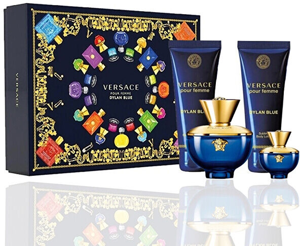 Versace Pour Femme Dylan Blue - EDP 100 ml + tělové mléko 100 ml + sprchový gel 100 ml + EDP 5 ml