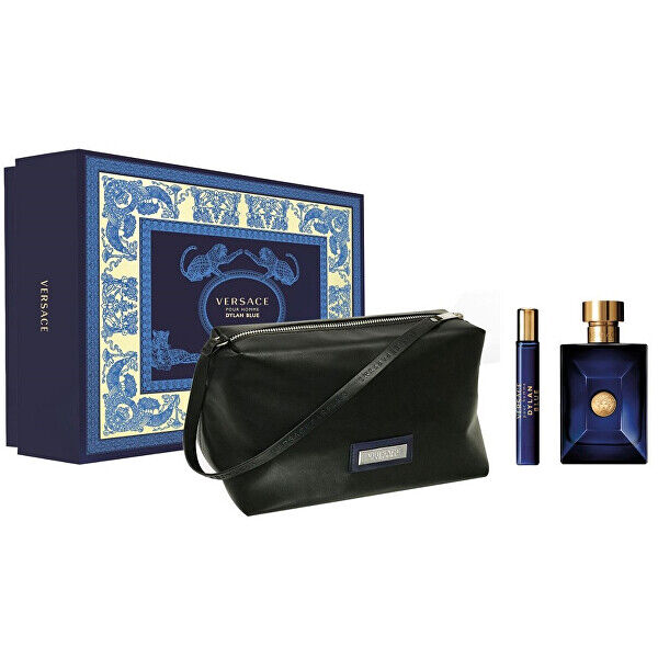 Versace Versace Pour Homme Dylan Blue - EDT 100 ml + EDT 10 ml + kosmetická taštička - SLEVA - poškozená krabička sady