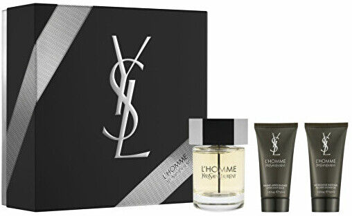 Yves Saint Laurent L´Homme - EDT 100 ml + balzám po holení 50 ml + sprchový gel 50 ml