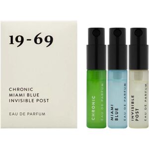 19-69 The Collection Three EdP (3 references). Miami Blue, Invisible Post, Chronic (3 x 2,5 ml)