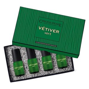 Czech & Speake Vetiver Vert, Cologne For The Traveller, 4 x 15 ml.