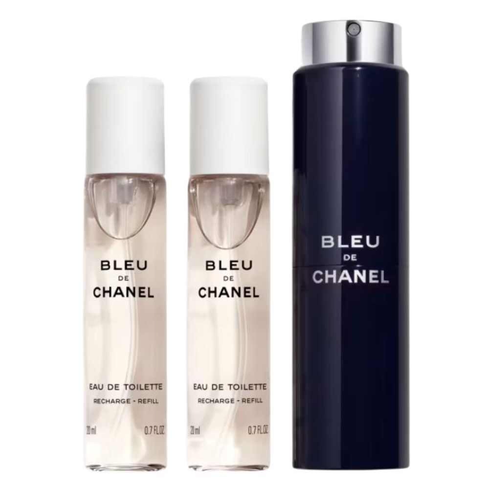 Bleu de Chanel Eau de Toilette para hombre 3x20mL