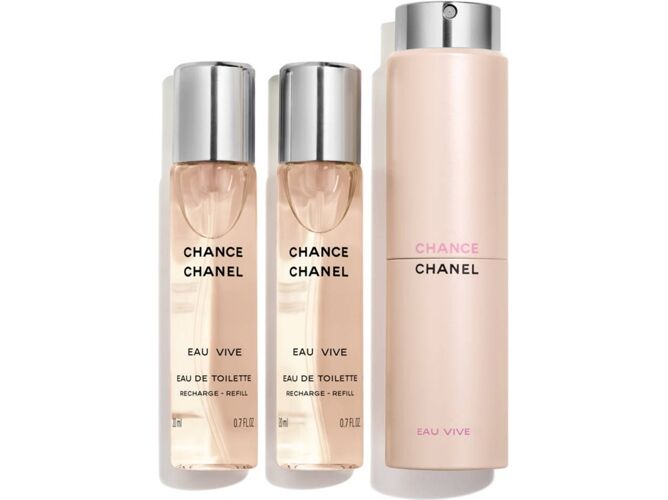 CHANEL Perfume CHANEL Chance Eau Vive Edt Recargable Con 3 Recargas De (20 ml)