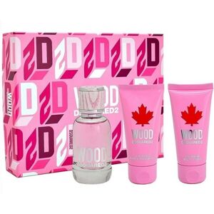 Giftset Dsquared2 Wood Pour Femme Edt 50ml + Sg 50ml + Bl 50ml