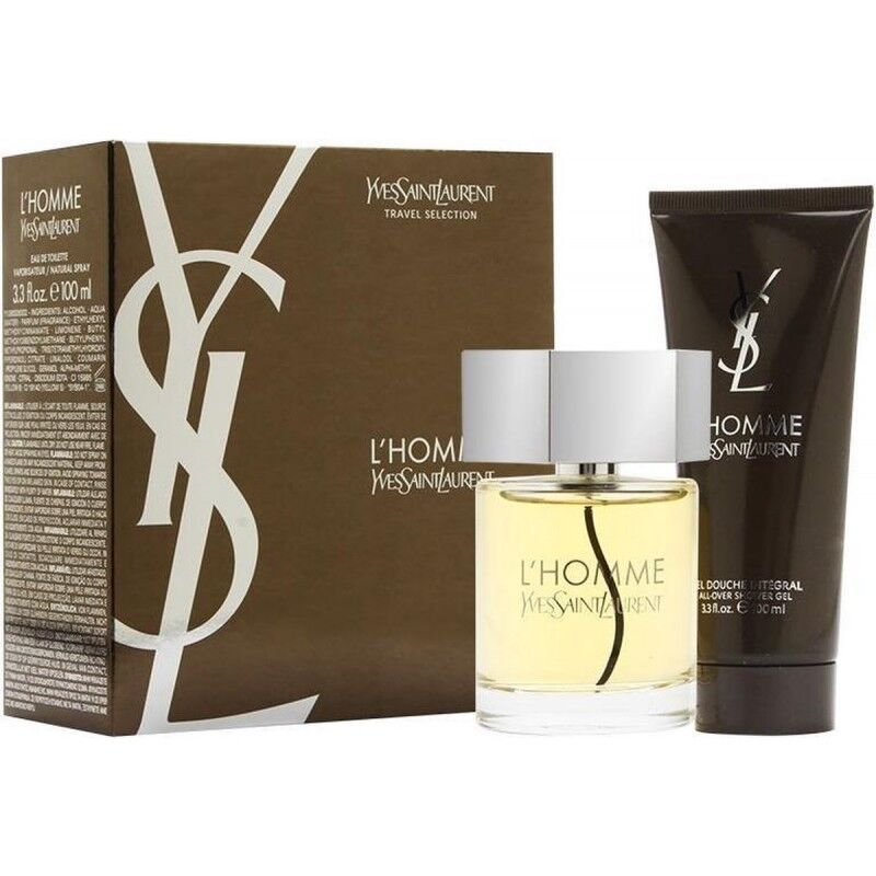 Yves Saint Laurent L&#039;Homme EDT &amp; Showergel 2 x 100 ml Lahjapakkaus