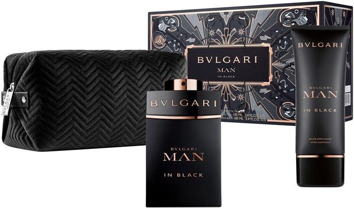 Bvlgari Man In Black EDP &amp; After Shave Balm &amp; Toiletry Bag 2 x 100 ml + 1 kpl Lahjapakkaus