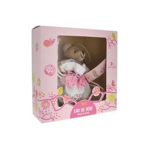 Nature & Senteurs Coffret Eau de Bebe Fille 50 ml + Doudou - Boîte 1 flacon-vaporisateur + 1 doudou