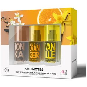 Solinotes Coffret Eaux de Parfum Gourmandes Vegan 3x15ml