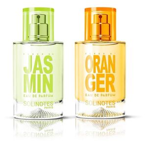 Solinotes Mix Envoûtant : eau de parfum Jasmin 50ml et eau de parfum Fleur d'oranger 50ml