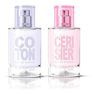 Solinotes Mix Purete : eau de parfum Fleur de Coton 50ml et eau de parfum Cerisier 50ml