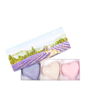 La Savonnerie de Nyons Coffret de 3 savons COEUR La Savonnerie de Nyons