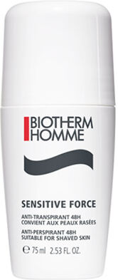 Biotherm Homme Sensitive Force Déodorant Anti-Transpirant À L'Aloe Vera Roll On 75ml