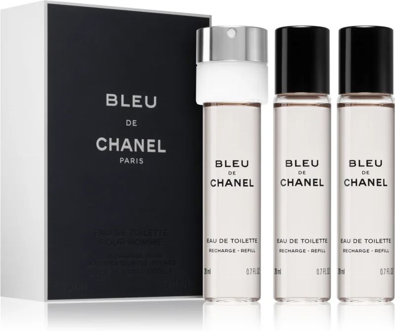 Chanel Bleu de Chanel Eau de Toilette refill for Men 3 x 20 ml