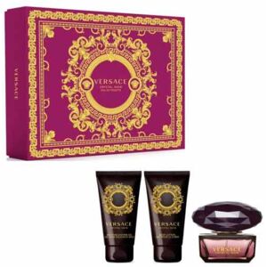 Versace Crystal Noir Cofanetto Profumo 50ml + Gel Doccia 50ml + Latte Corpo 50ml