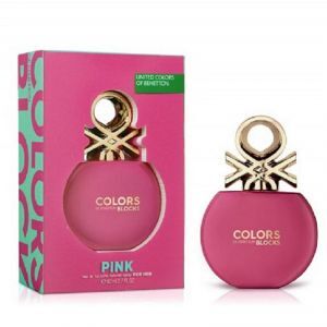 Benetton Color de  Pink 80 ml, Eau de Toilette Spray Donna