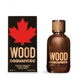 Dsquared2 Wood 2 Pour Homme 50 ml, Eau de Toilette Spray Uomo