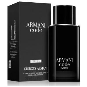 Armani Code Pour Homme Parfum 75 ml, Parfum Ricaricabile Spray Uomo