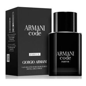 Armani Code Pour Homme Parfum 50 ml, Parfum Ricaricabile Spray Uomo