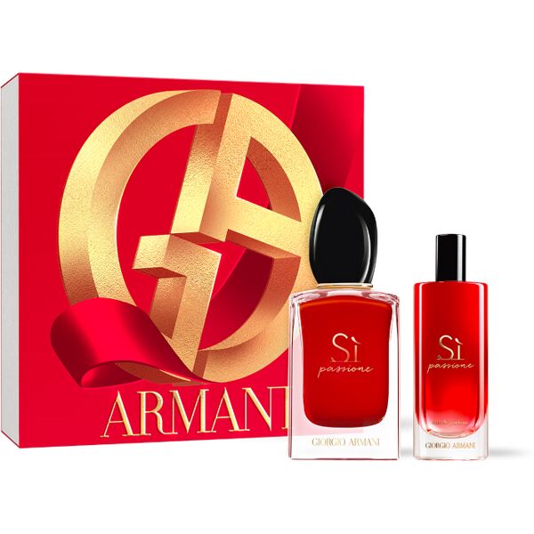 armani si passione cofanetto 50 ml eau de parfum + 15 ml eau de parfum