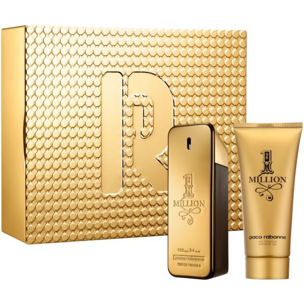 rabanne  rabanne 1 million cofanetto 100 ml eau de toilette + 100 ml shower gel