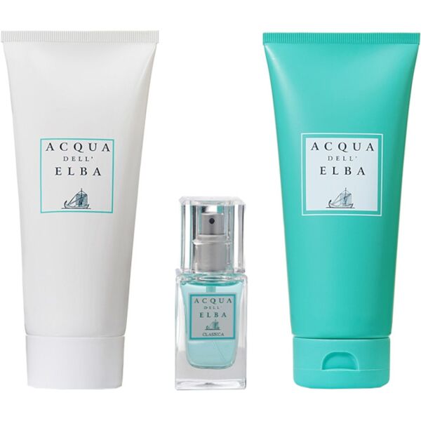 acqua dell'elba acqua dell'elba uomo edp confezione 15 ml eau de parfum + 200 ml gel doccia shampoo + 200 ml crema corpo