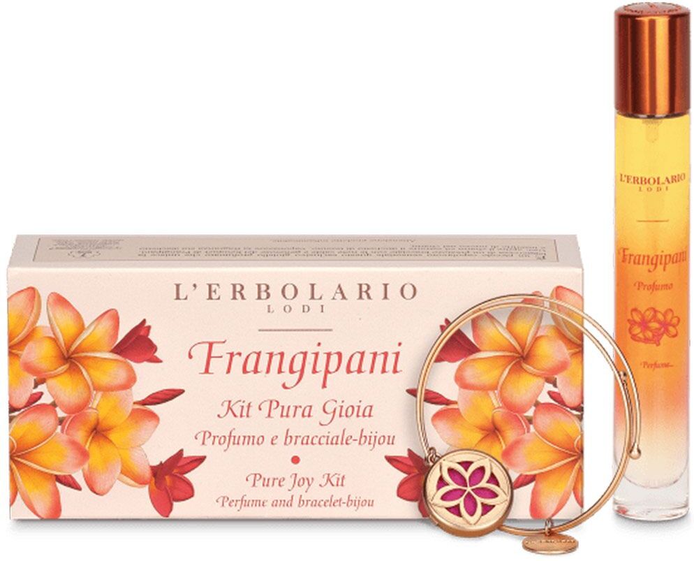 L'erbolario Frangipani Kit Pura Gioia Profumo Donna Tascabile + Bracciale