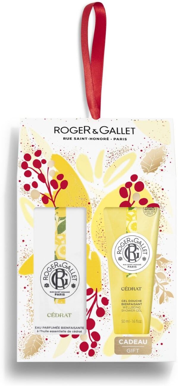 Roger & Gallet Set Natale Cedrat Eau De Toilette 30ml + Gel Goccia 50ml