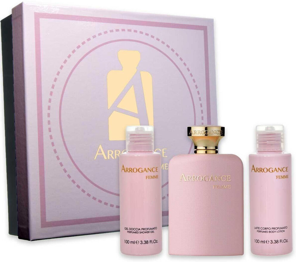 Arrogance Femme Cofanetto Donna Eau De Toilette 50ml + Gel Doccia 100ml + Lozione Corpo 100ml