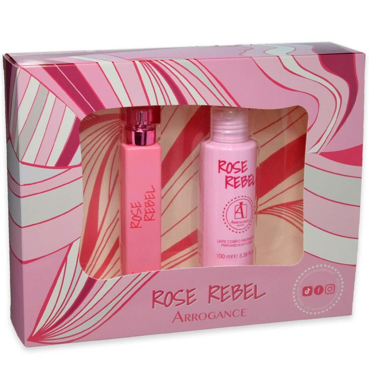 Arrogance Rosa Rebel Eau De Toilette 30ml + Gel Doccia 100ml