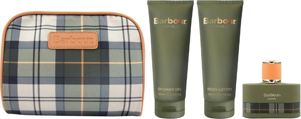 Barbour Cofanetto Donna Eau De Parfum 50ml + Lozione Corpo 200ml + Gel Doccia 200ml