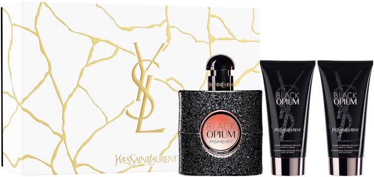 Yves Saint Laurent Black Opium EDP Confezione 50 ML Eau de Parfum + 2 X 50 ML Body Lotion