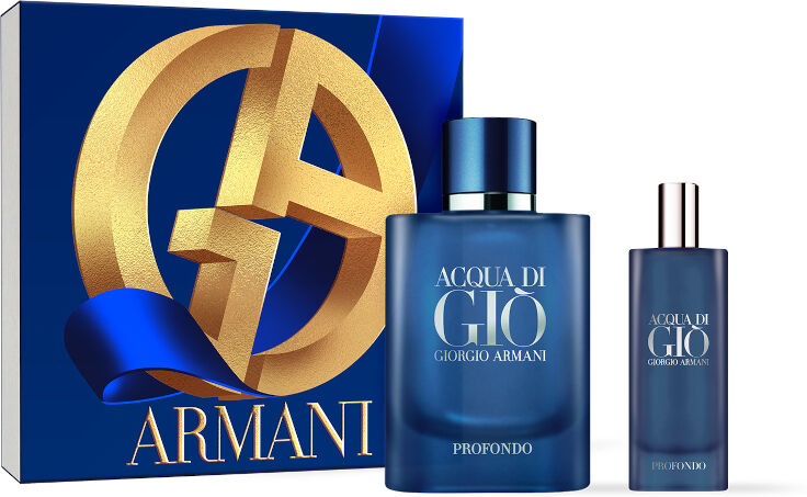 Armani Acqua Di Gio' Pour Homme Profondo Cofanetto 75 ML Eau de Parfum + 15 ML Eau de Parfum