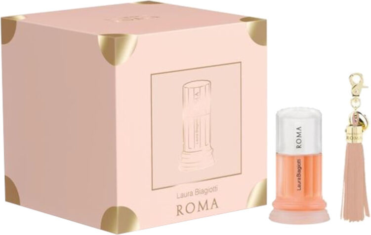 Roma Donna Confezione 50 ML Eau de Toilette + Laura Biagiotti Parfums Bag Charm