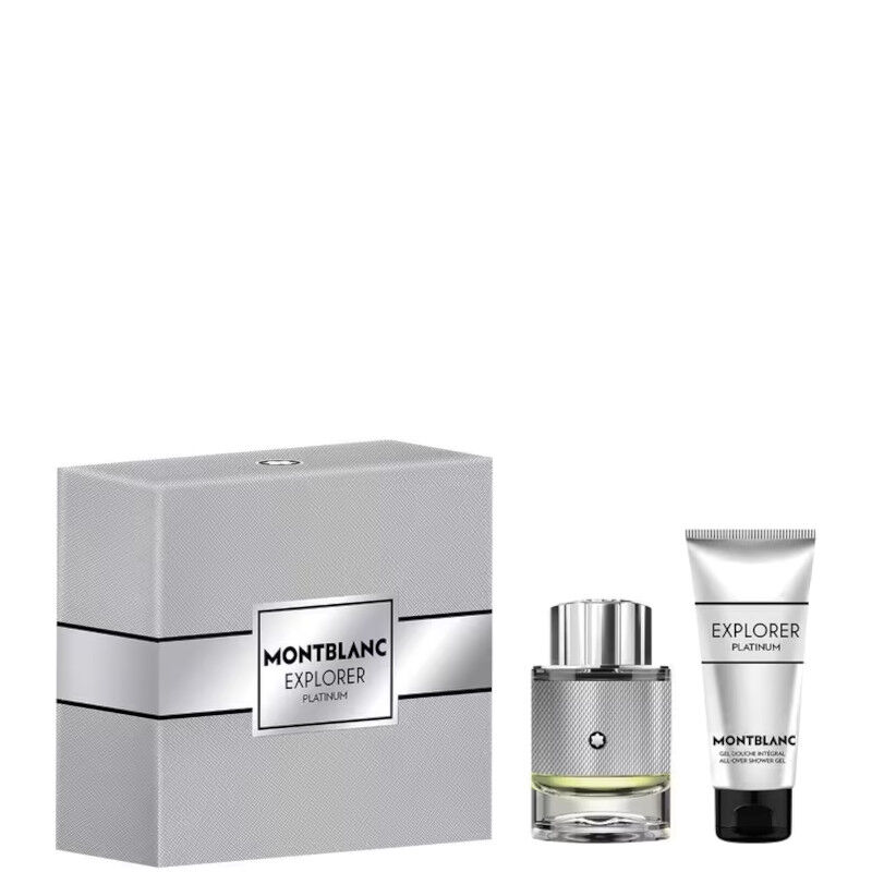 Montblanc Explorer Platinum Confezione 50 ML Eau de Parfum + 100 ML Shower Gel